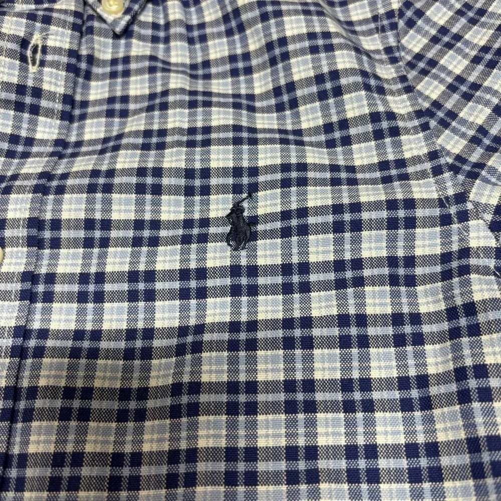 Ralph Lauren Shirt Boys 6 Plaid Button Up Classic Dinner Party Vacation Family